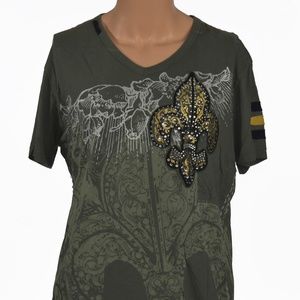 *REBEL Sz Large S/S Graphic Pullover Tshirt